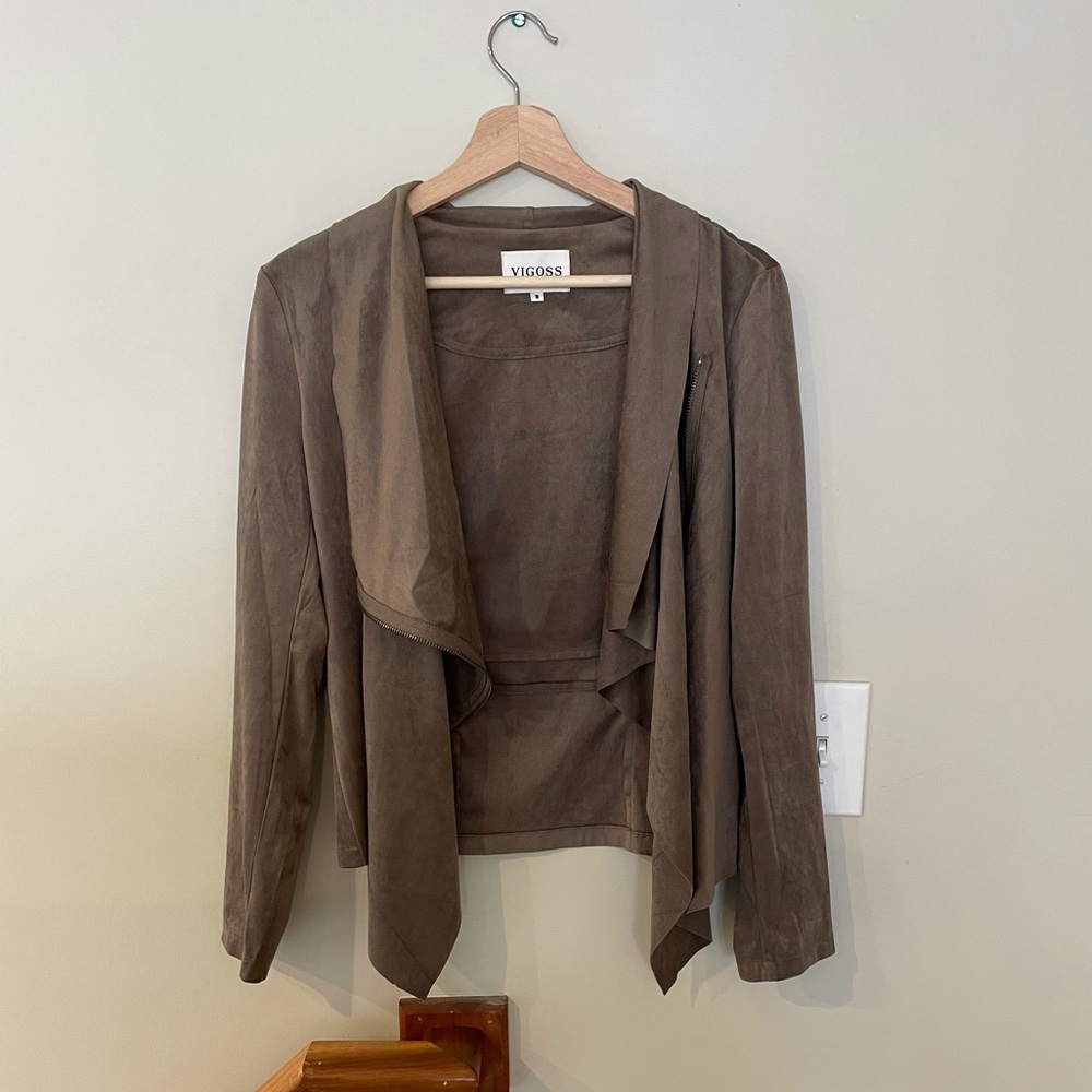 Size small, brown, Vigoss drapey jacket
